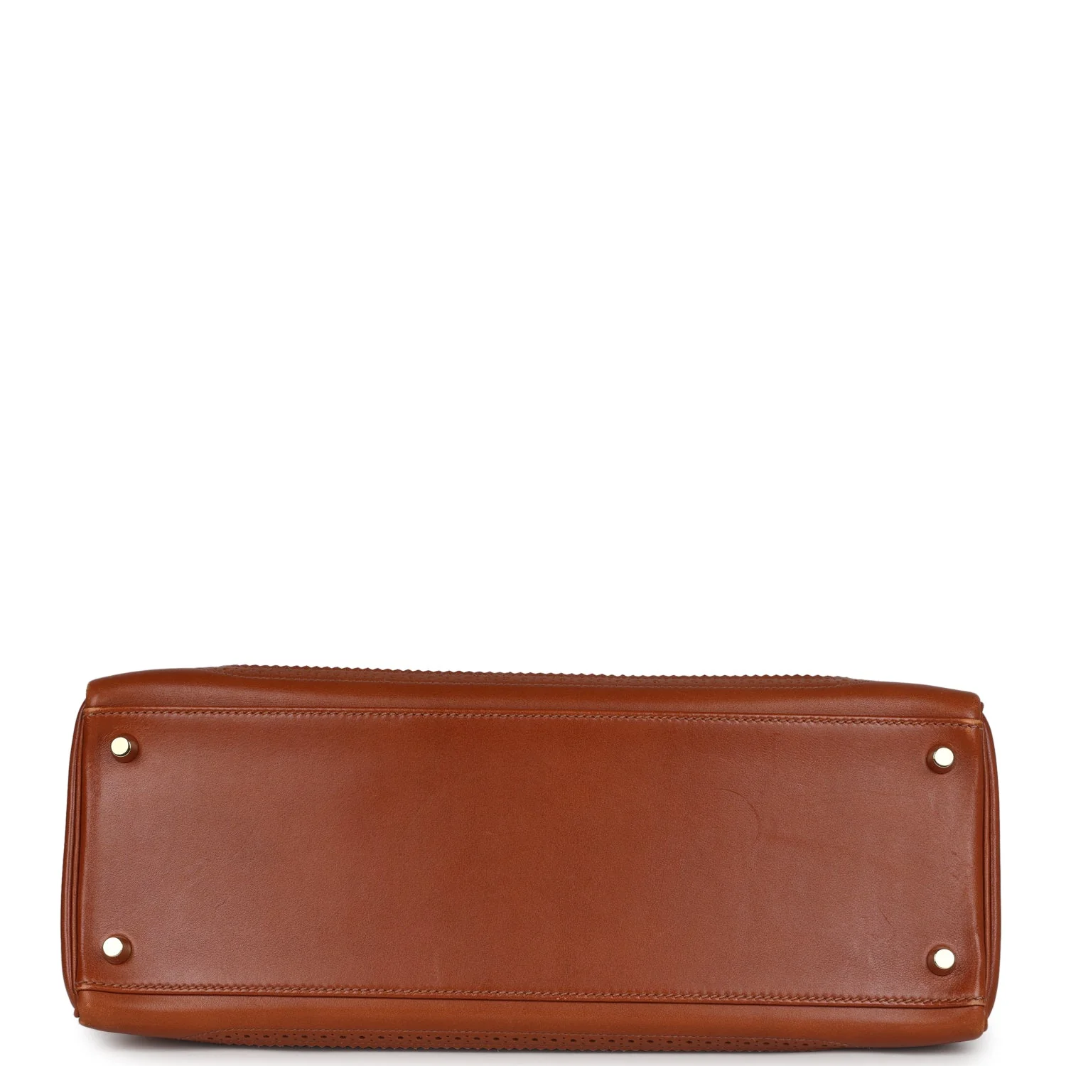 Replicate Hermes Ghillies Kelly Retourne 35 Fauve Tadelakt Permabrass Hardware(1:1 replica)