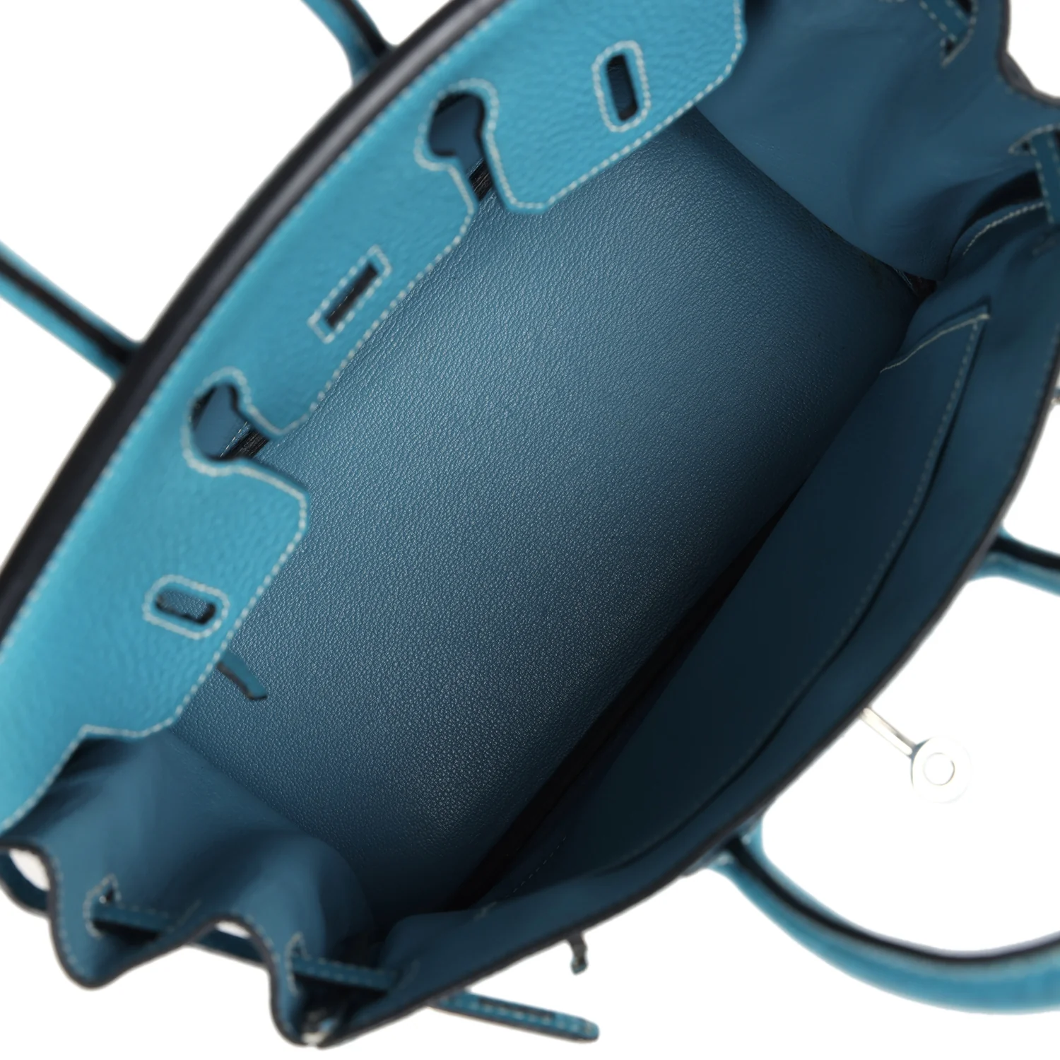 Replicate Hermes Birkin 25 Blue Jean Togo Palladium Hardware(1:1 replica)