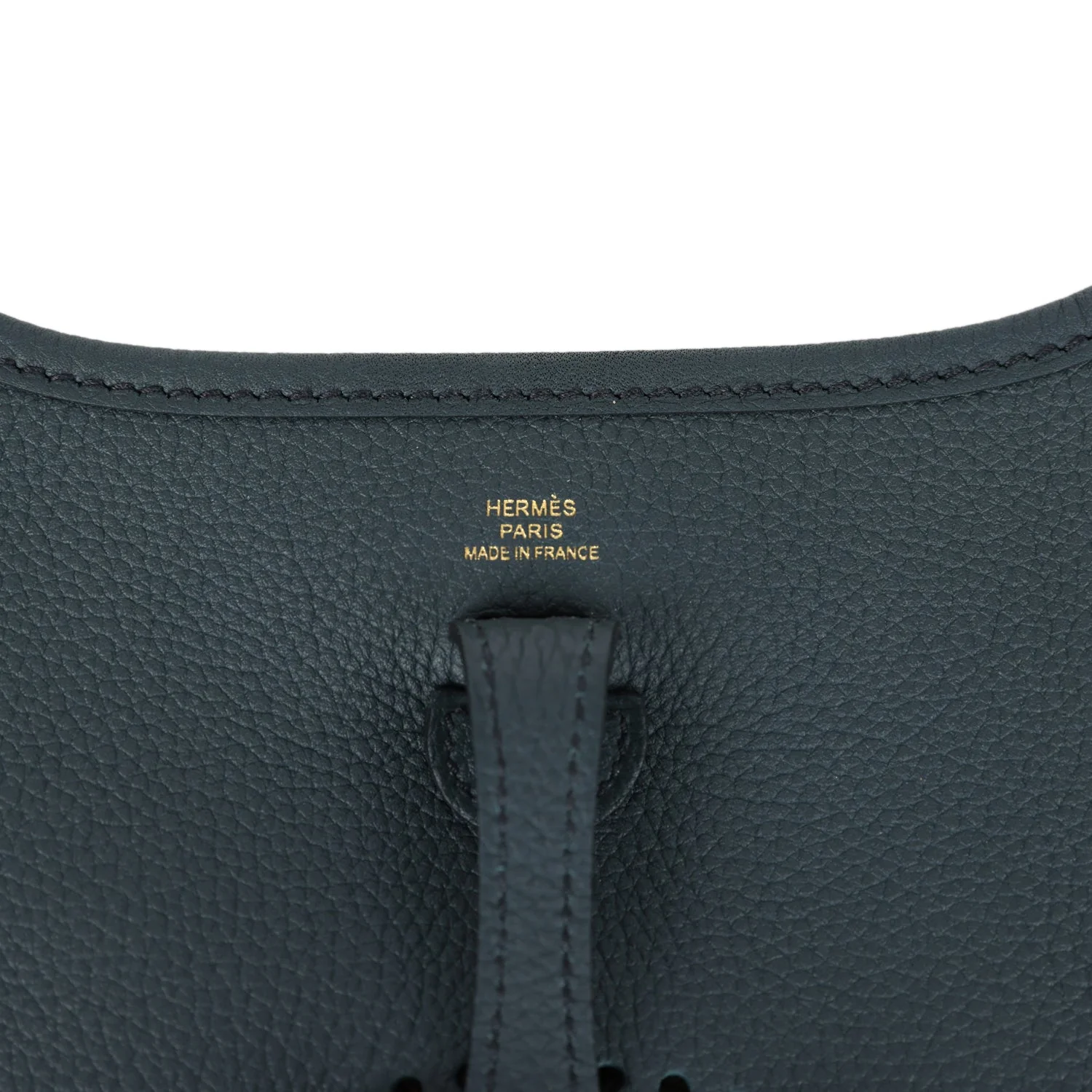 Replicate Hermes Evelyne TPM Vert Cypress Clemence Gold Hardware(1:1 replica)