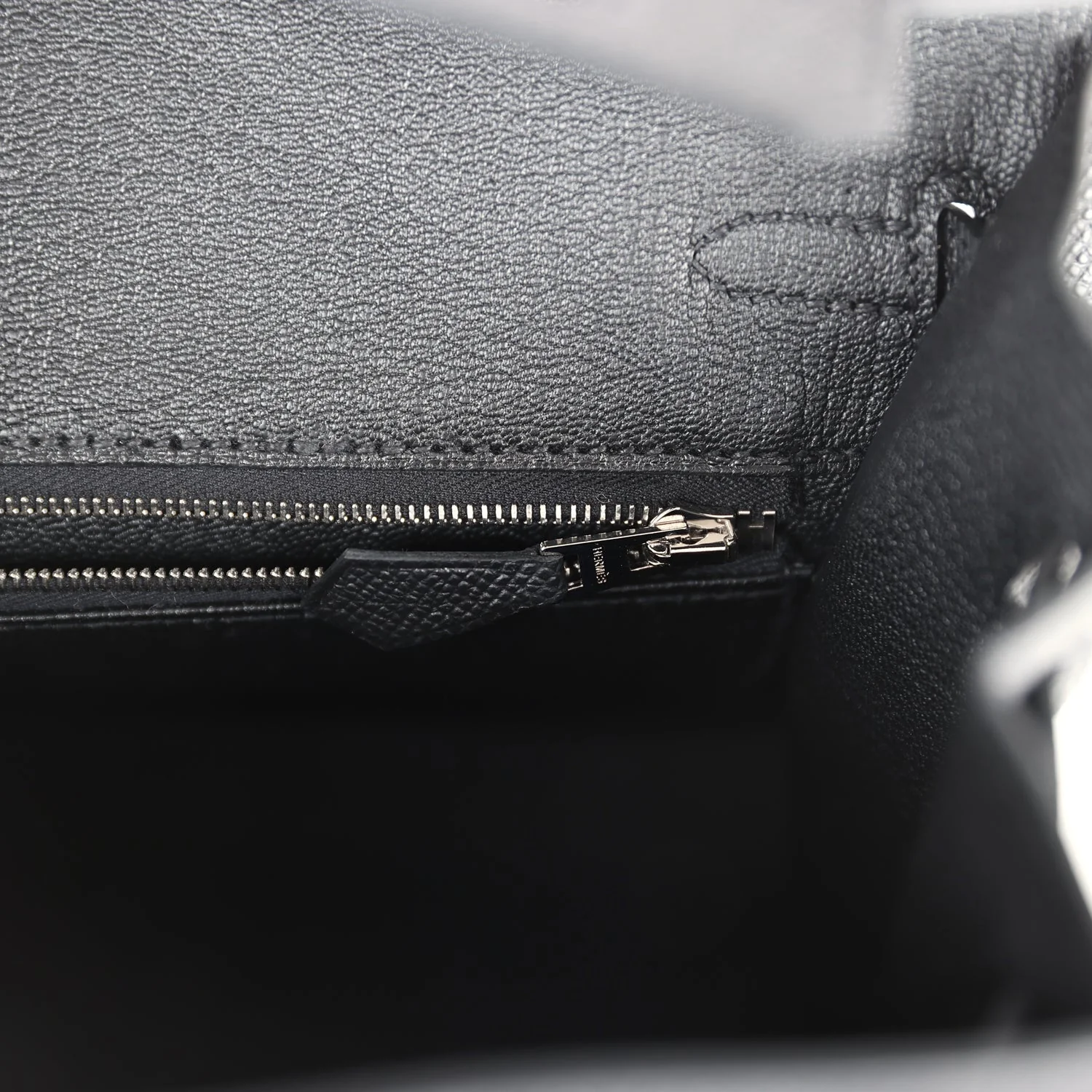 Replicate Hermes Birkin Sellier 25 Black Epsom Electrum Hardware(1:1 replica)