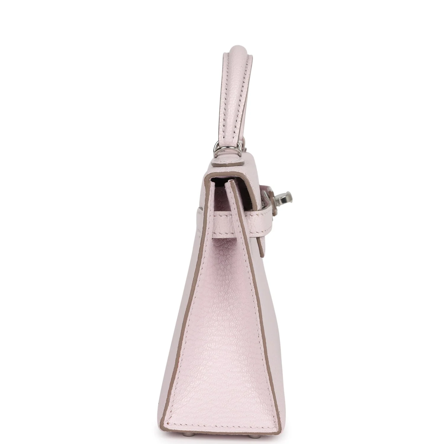 Replicate Hermes Kelly Sellier 20 Mauve Pale Chevre Palladium Hardware(1:1 replica)