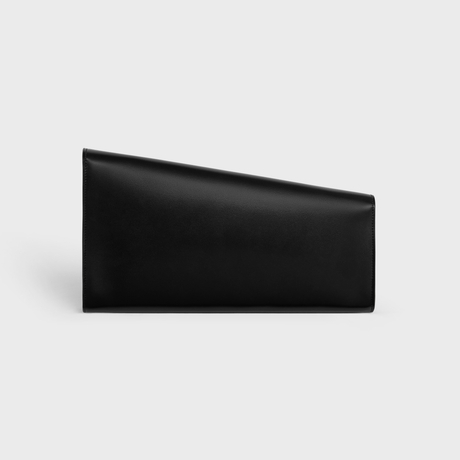 Replicate ASYMETRIC CLUTCH IN SHINY CALFSKIN WITH CELINE PRINT BLACK(1:1 replica)