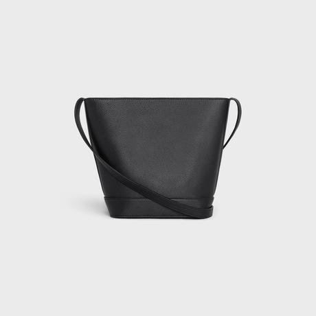 Replicate SMALL BUCKET CUIR TRIOMPHE IN GRAINED CALFSKIN BLACK(1:1 replica)