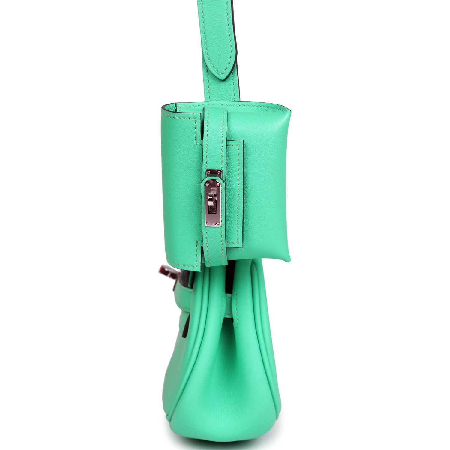 Replicate Hermes Kelly Moove Vert Comics Swift Palladium Hardware(1:1 replica)