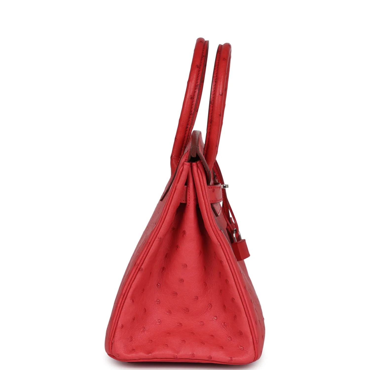 Replicate Hermes Birkin 30 Bougainvillea Ostrich Palladium Hardware(1:1 replica)