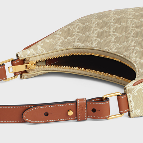 Replicate AVA BAG IN TRIOMPHE CANVAS AND CALFSKIN GREGE(1:1 replica)