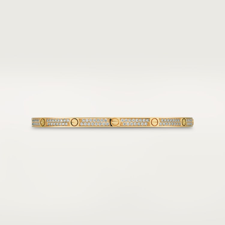 Replicate LOVE bracelet, small model, paved(1:1 replica)