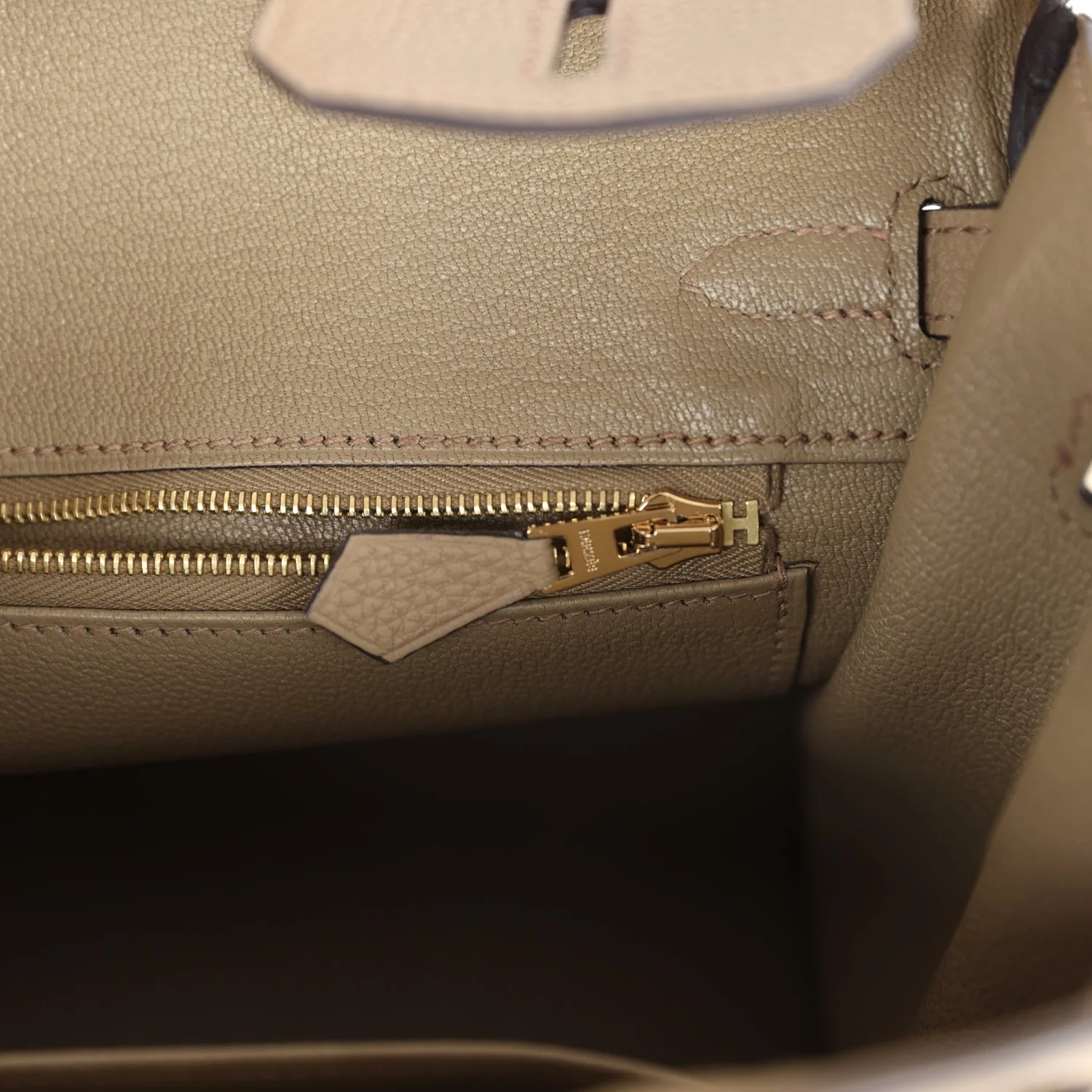 Replicate Hermes Birkin 25 Beige Marfa Togo Gold Hardware(1:1 replica)