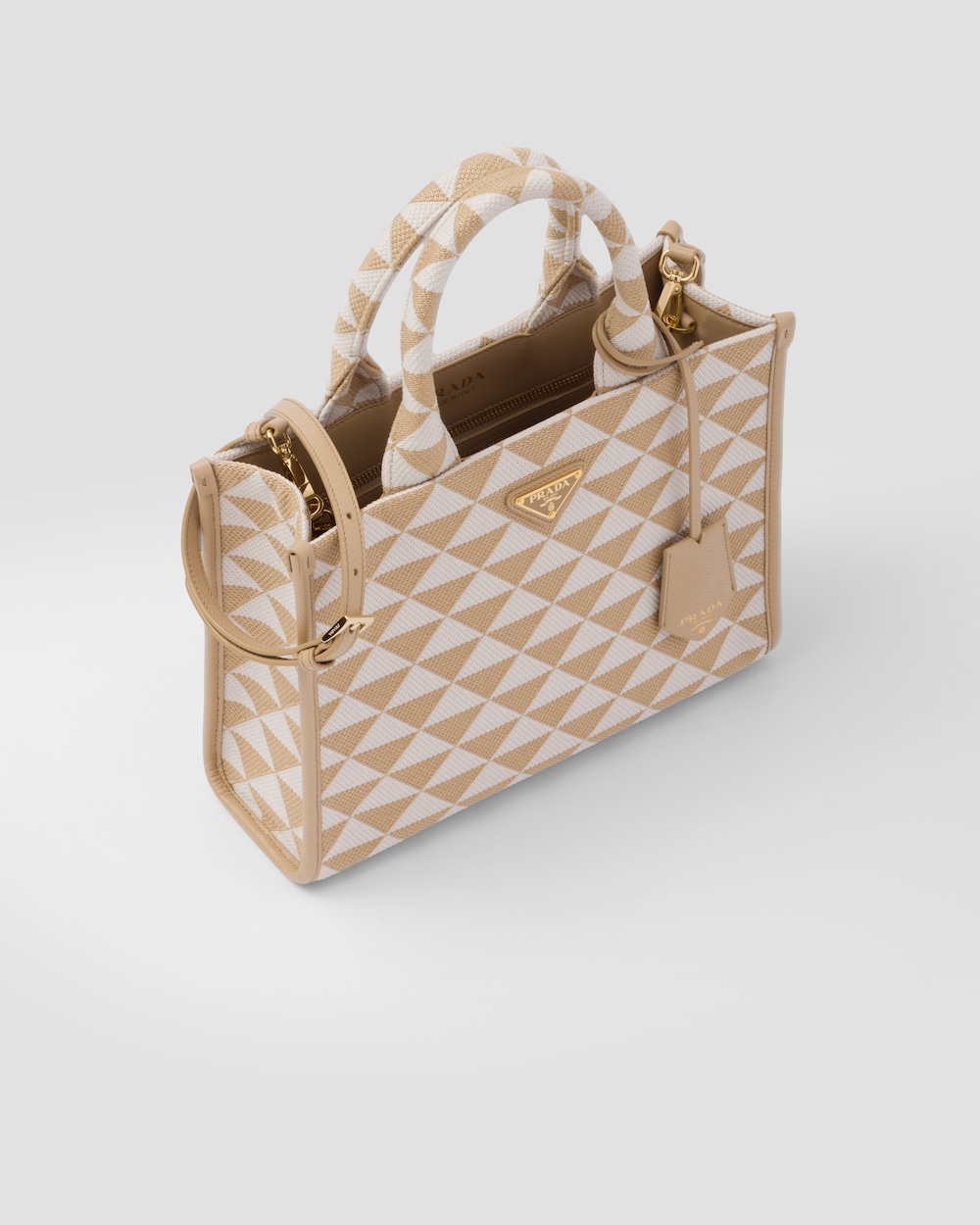 Replicate Small Prada Symbole Embroidered Fabric Handbag(1:1 replica)