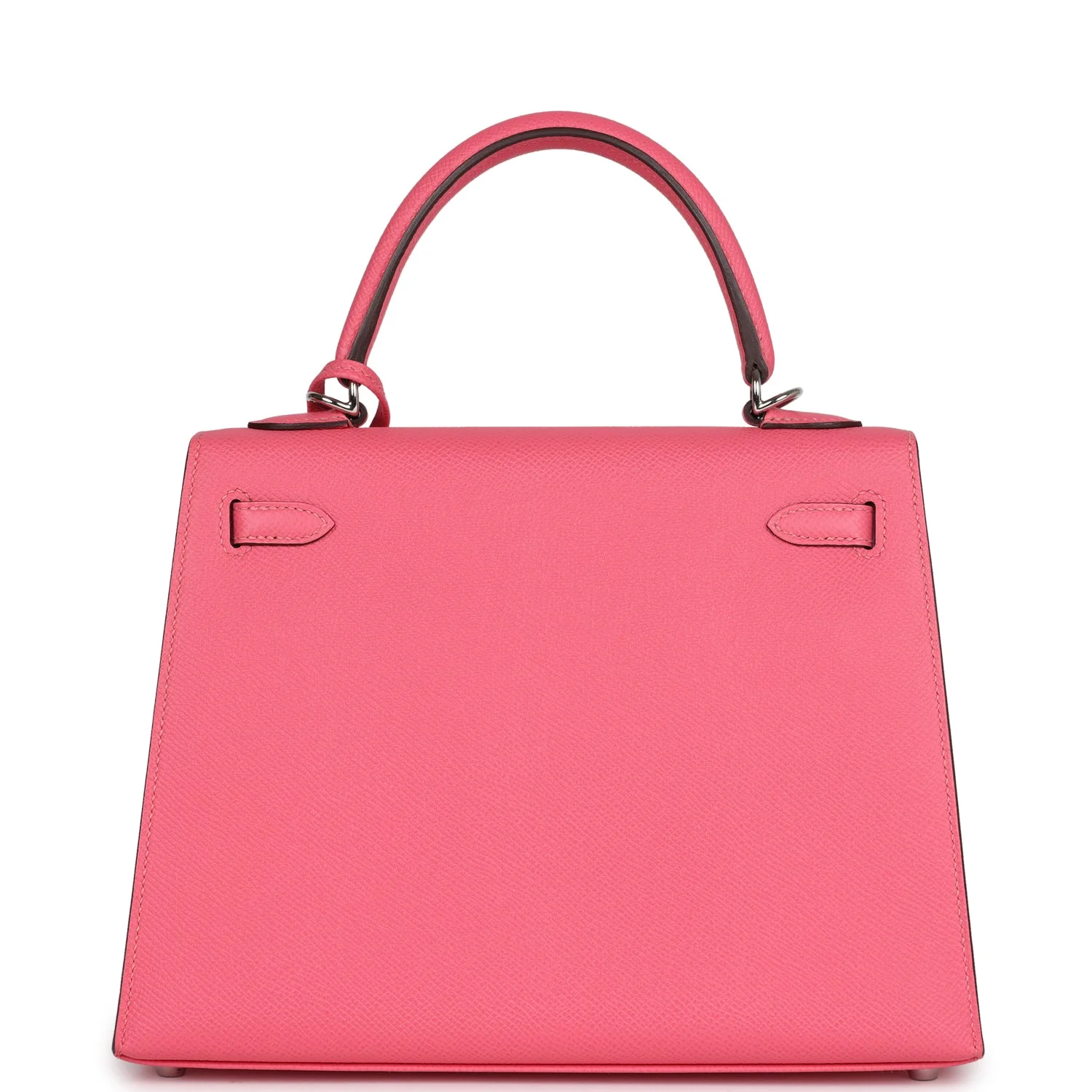 Replicate Hermes Kelly Sellier 25 Rose Azalee Epsom Palladium Hardware(1:1 replica)