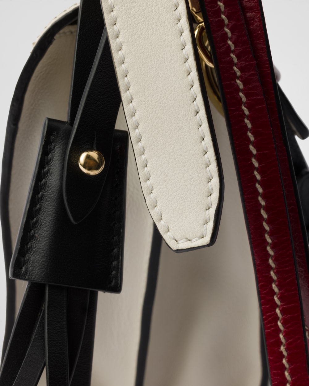 Replicate Prada Soft Sound Small Leather Shoulder Bag With Charms(1:1 replica)