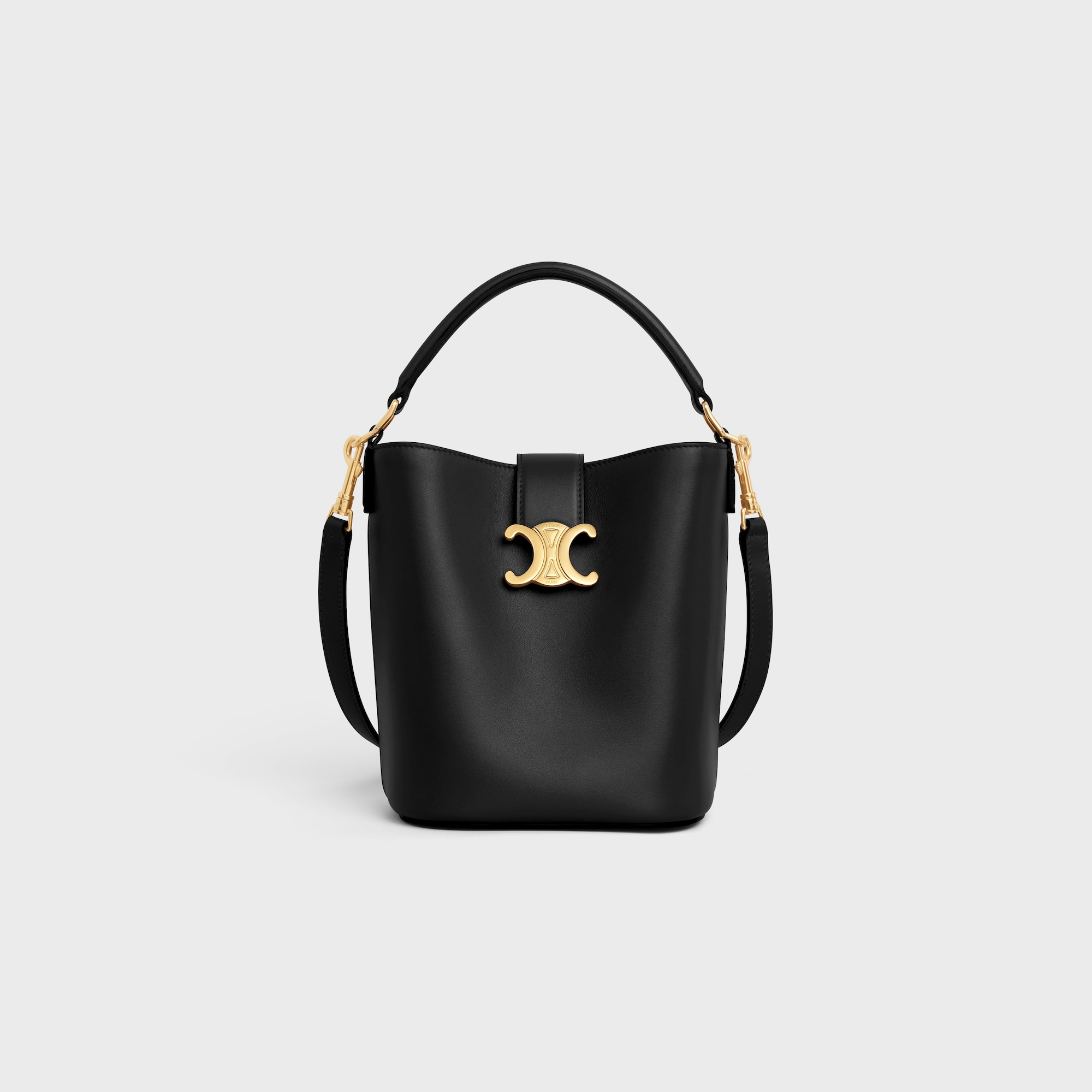 Replicate SMALL BUCKET LOUISE IN SMOOTH CALFSKIN BLACK(1:1 replica)