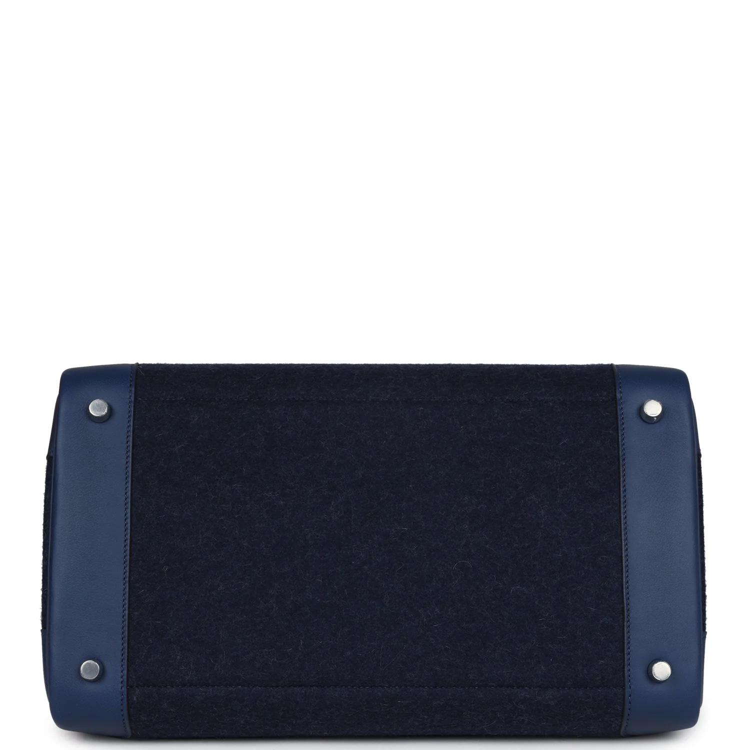 Replicate Hermes Birkin 35 Bleu Nuit Feutre Wool and Bleu De Malte Swift Palladium Hardware(1:1 replica)