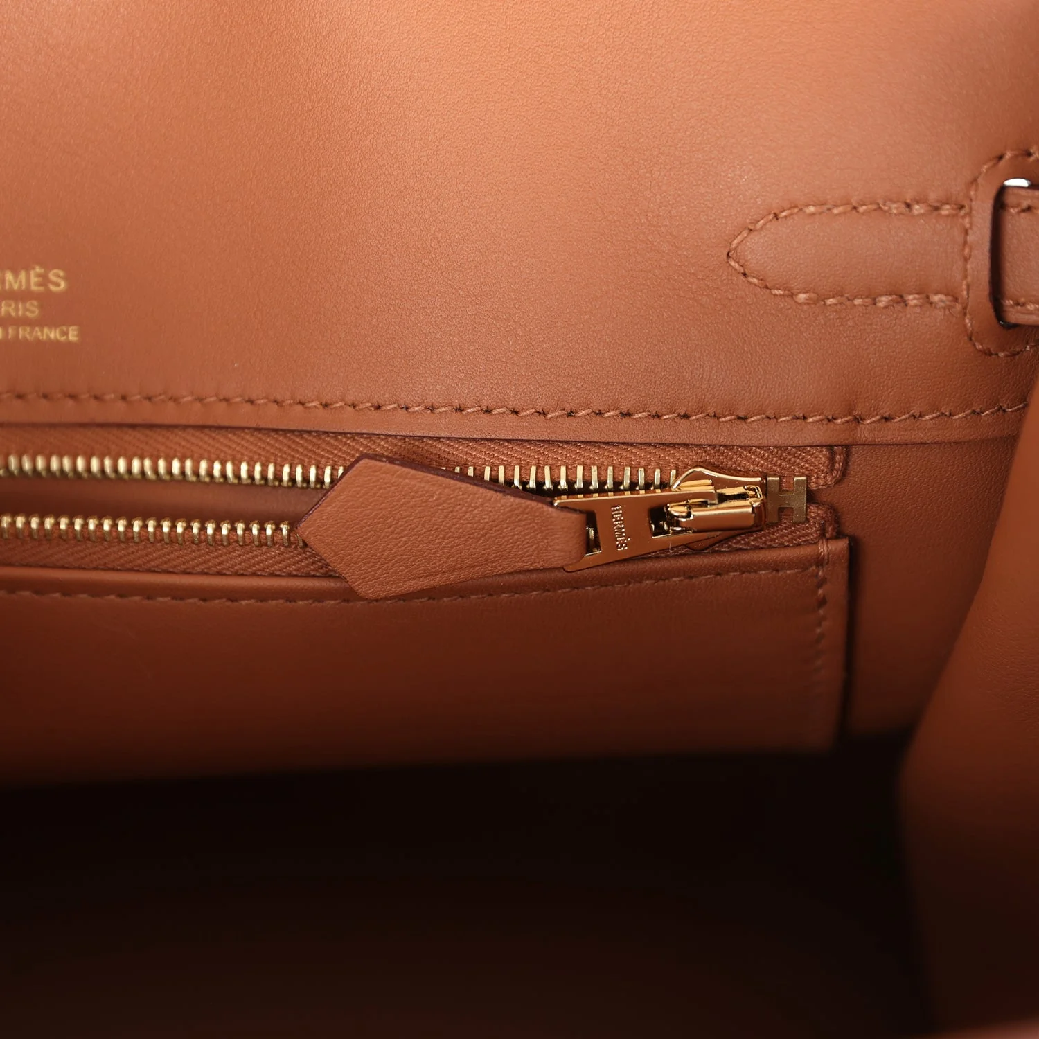 Replicate Hermes Birkin 25 Chamois Grizzly and Gold Swift Gold Hardware(1:1 replica)