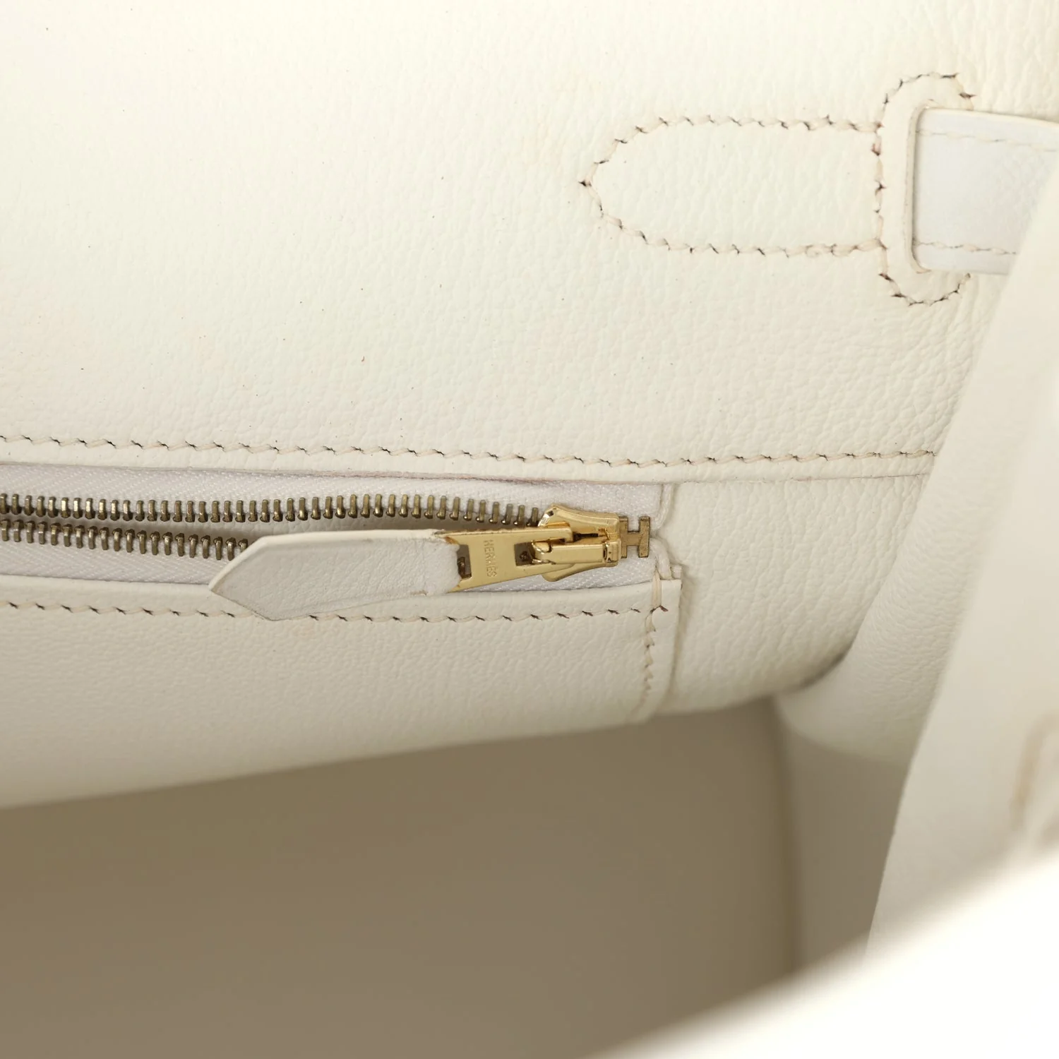 Replicate Hermes Birkin 35 White Epsom Gold Hardware(1:1 replica)
