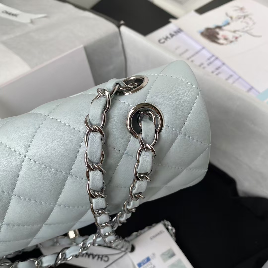 Replicate Chanel Small Classic Handbag Silver Hardware(1:1 replica)