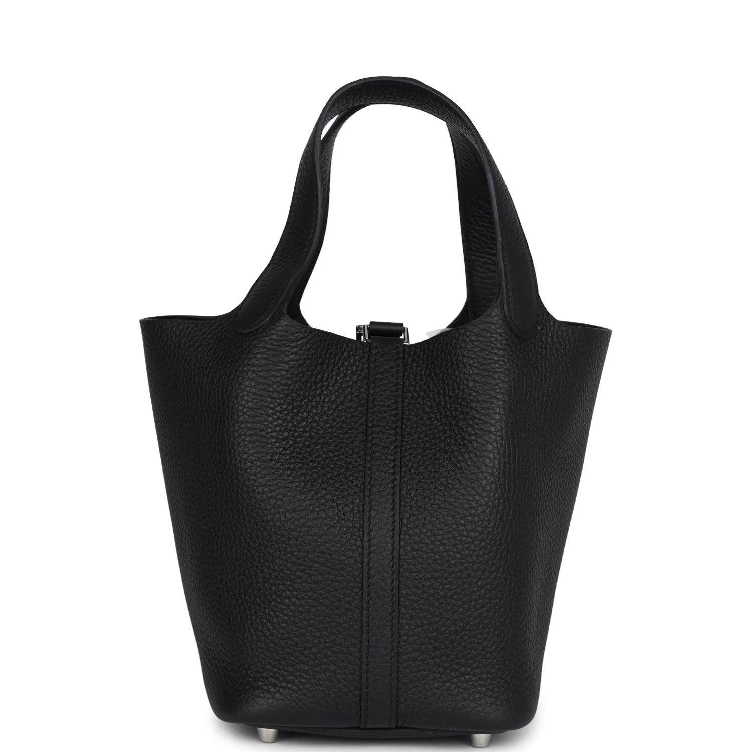 Replicate Hermes Picotin Lock 18 Black Clemence Palladium Hardware(1:1 replica)