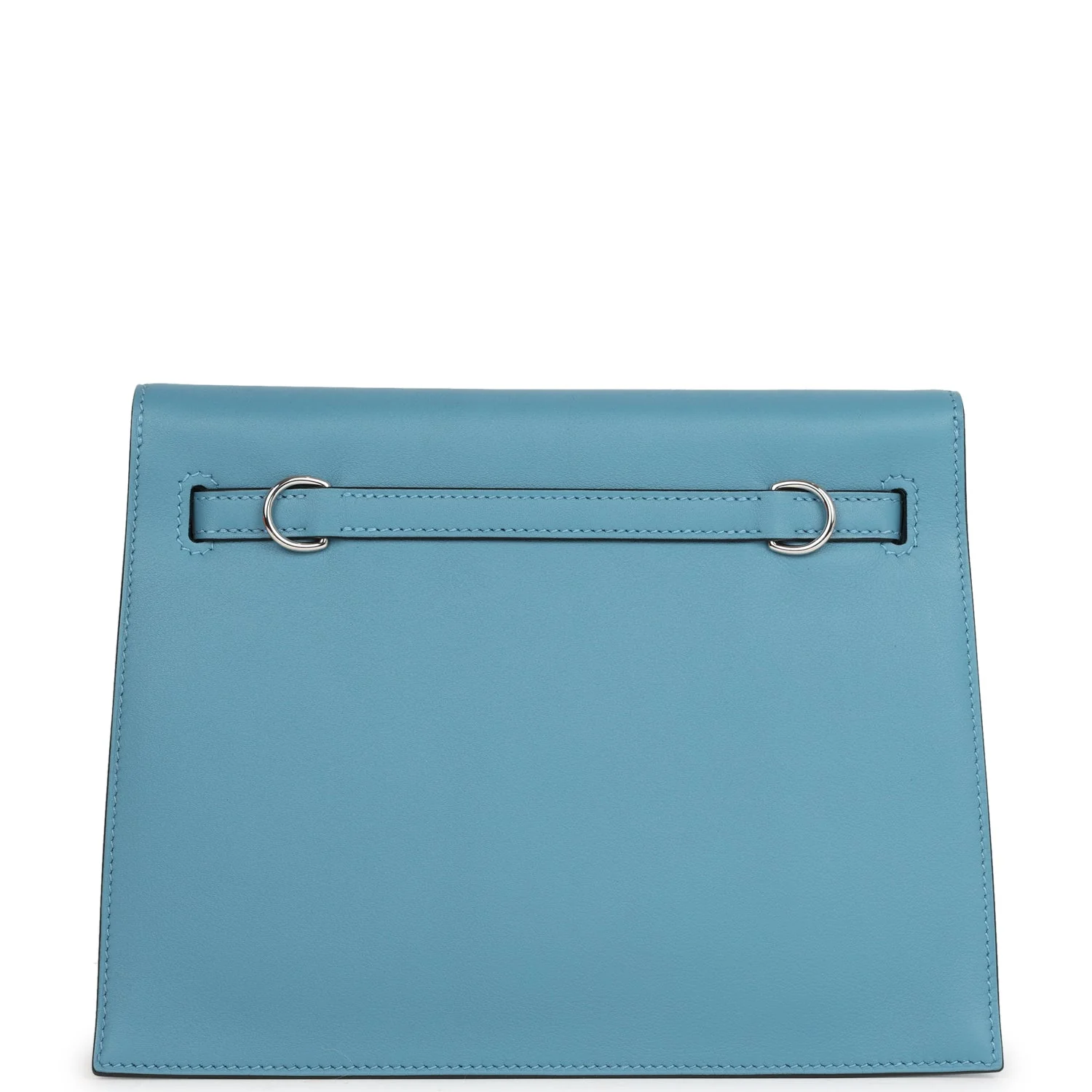 Replicate Hermes Kelly Danse Anate Blue Jean Swift Palladium Hardware(1:1 replica)