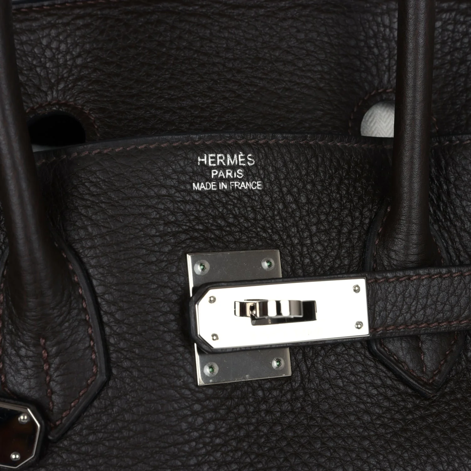 Replicate Hermes Birkin 35 Cafe Clemence Palladium Hardware(1:1 replica)