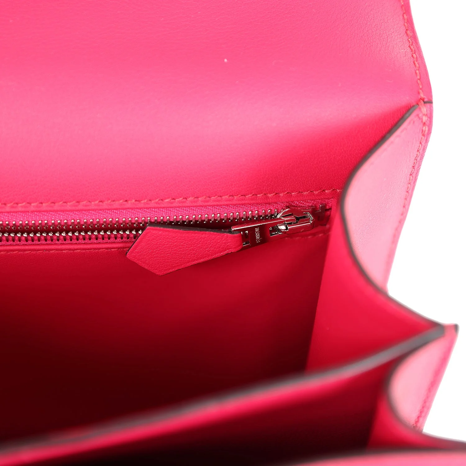 Replicate Hermes Constance 24 Rose Shocking and Ecru Toile H Berline and Framboise Swift Palladium Hardware(1:1 replica)