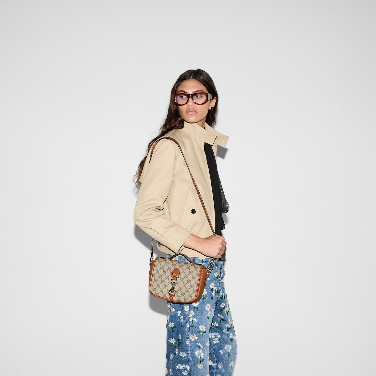 Replicate GG Emblem Mini Shoulder Bag(1:1 replica)