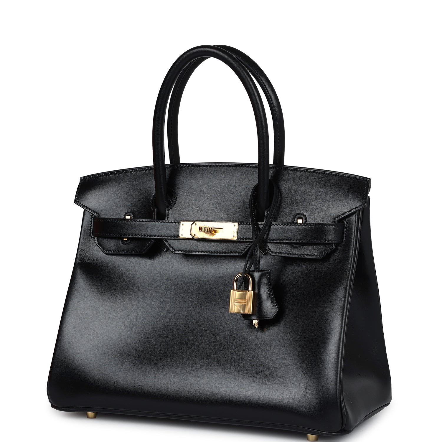 Replicate Hermes Birkin 30 Black Box Gold Hardware(1:1 replica)