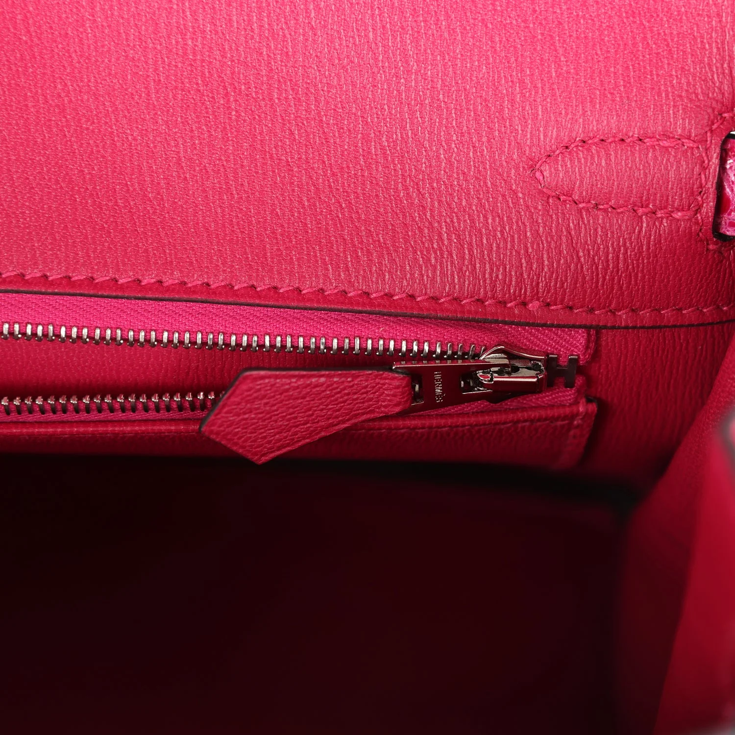 Replicate Hermes Birkin 25 Rose Mexico Shiny Porosus Crocodile Palladium Hardware(1:1 replica)