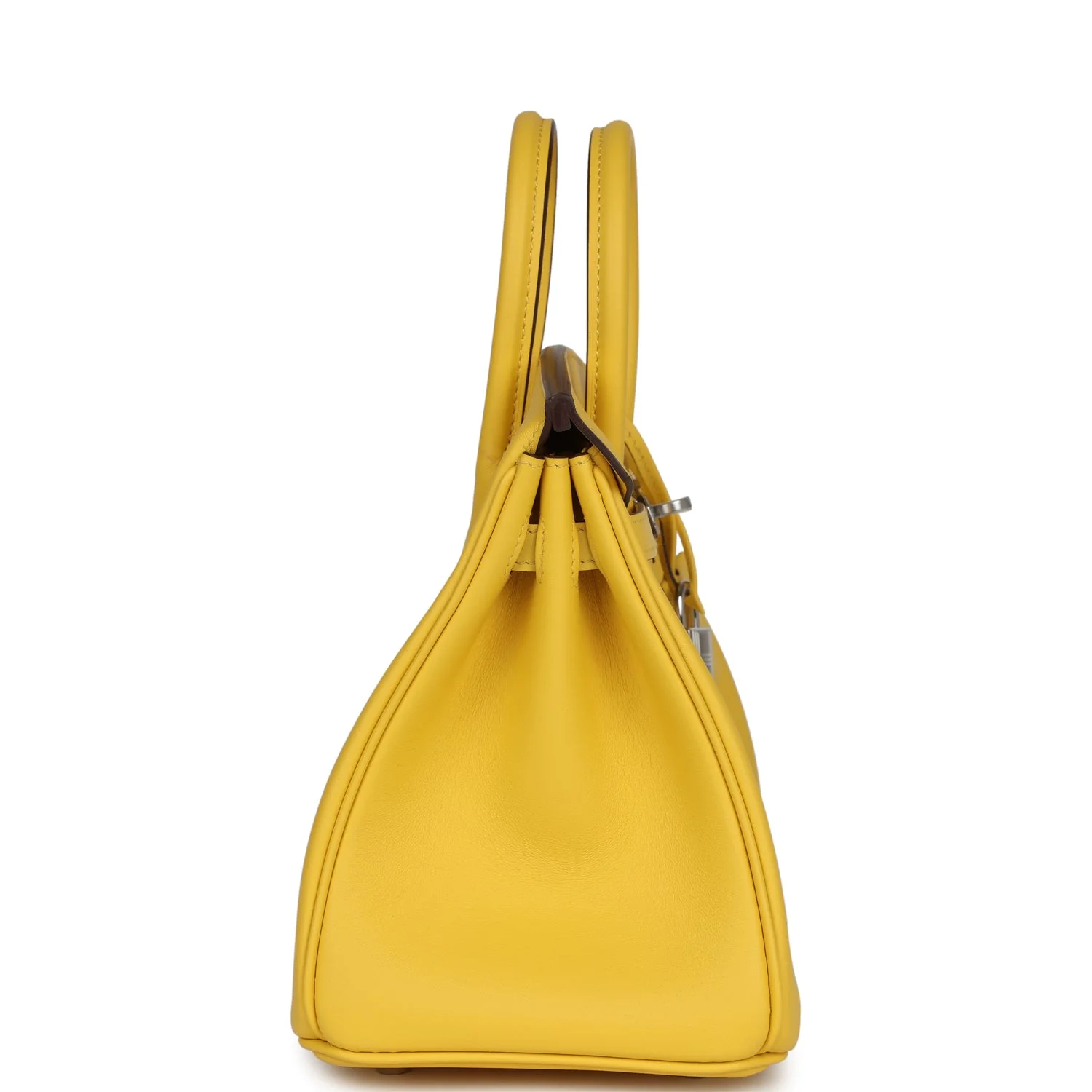 Replicate Hermes Birkin 25 Jaune de Naples Swift Palladium Hardware(1:1 replica)