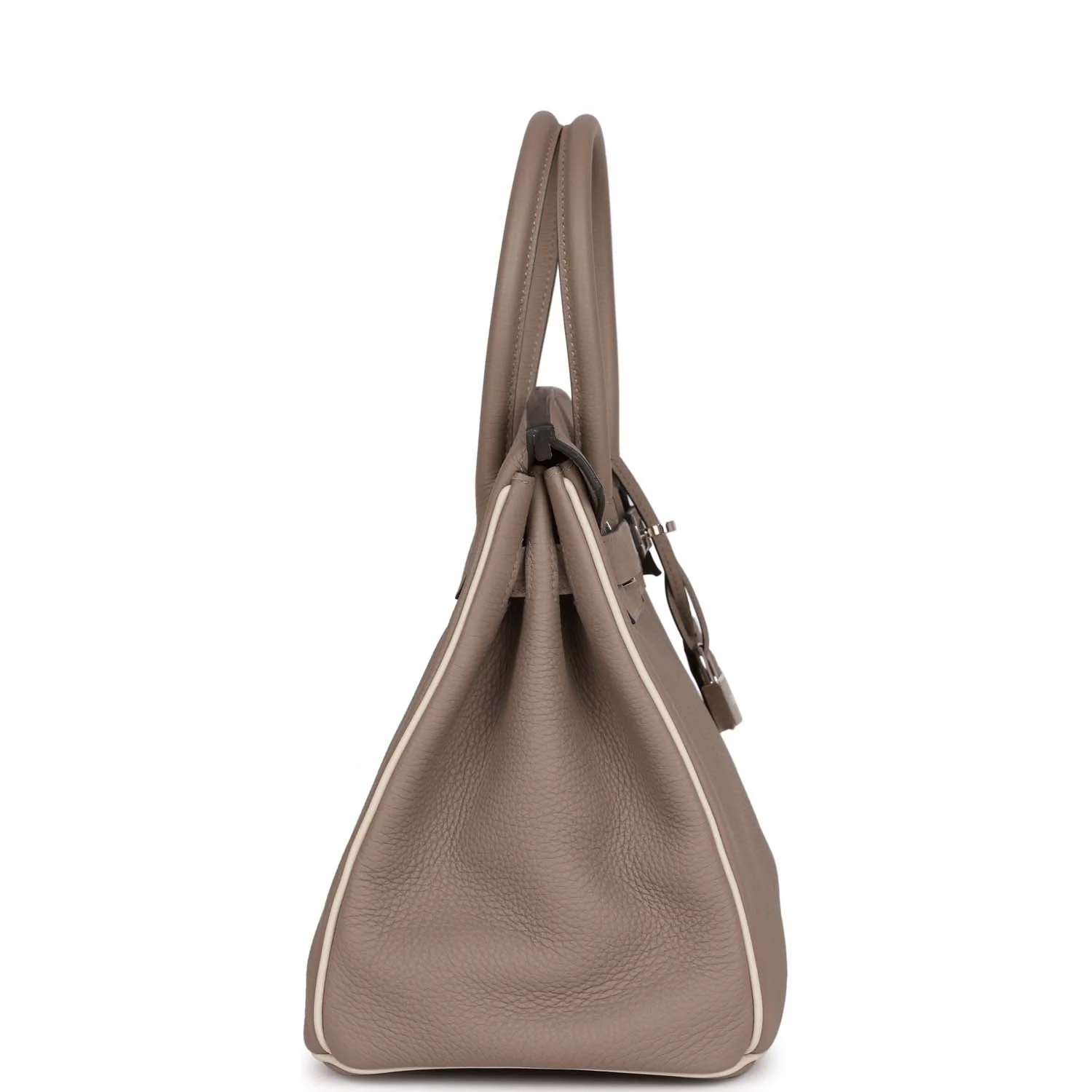 Replicate Hermes Special Order (HSS) Birkin 30 Gris Tourterelle and Craie Togo Palladium Hardware(1:1 replica)