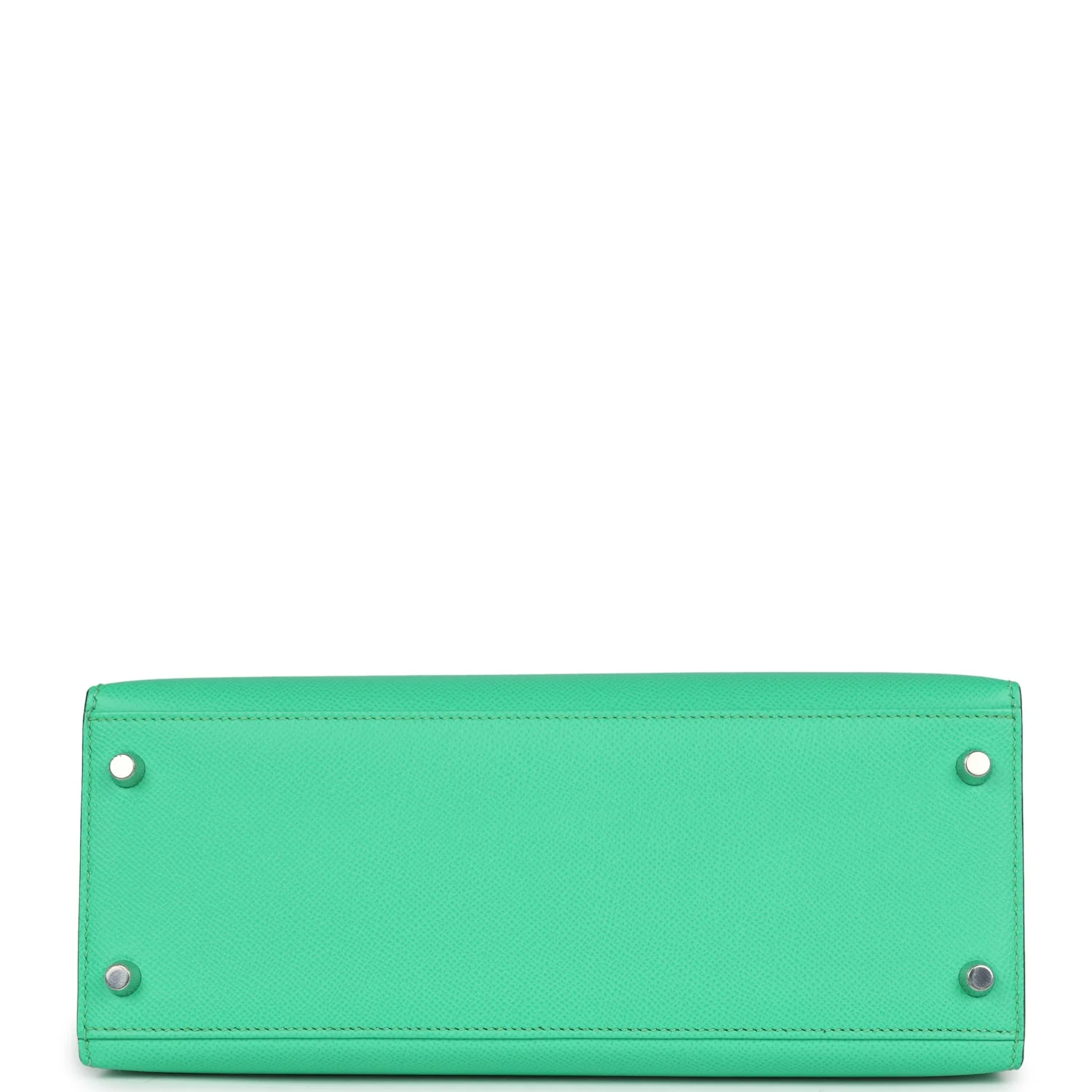 Replicate Hermes Kelly Sellier 28 Vert Comics Epsom Palladium Hardware(1:1 replica)