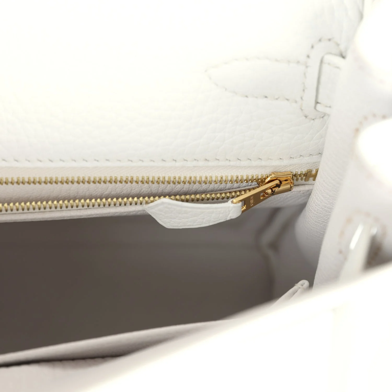 Replicate Hermes Kelly Retourne 28 White Clemence Gold Hardware(1:1 replica)