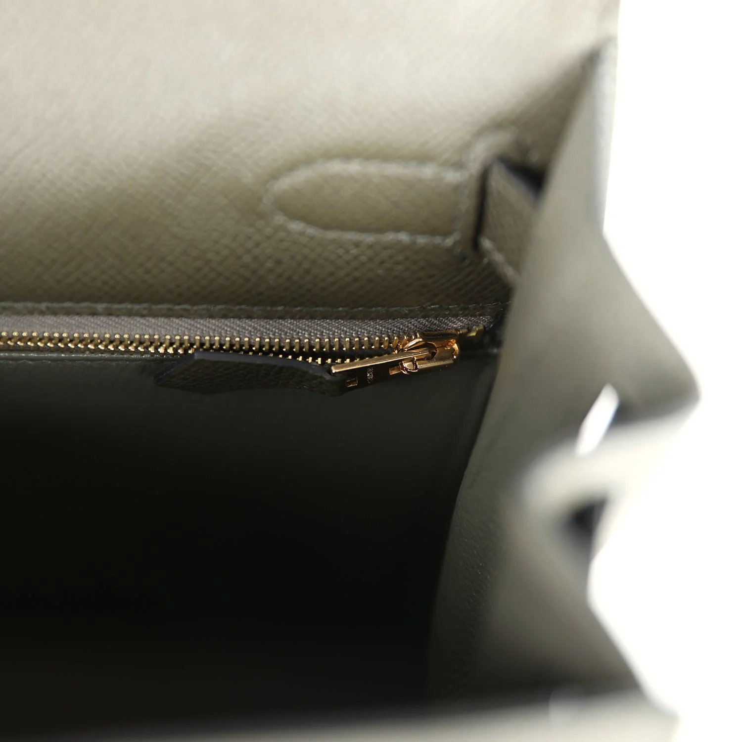 Replicate Hermes Kelly Sellier 28 Vert De Gris Epsom Gold Hardware(1:1 replica)