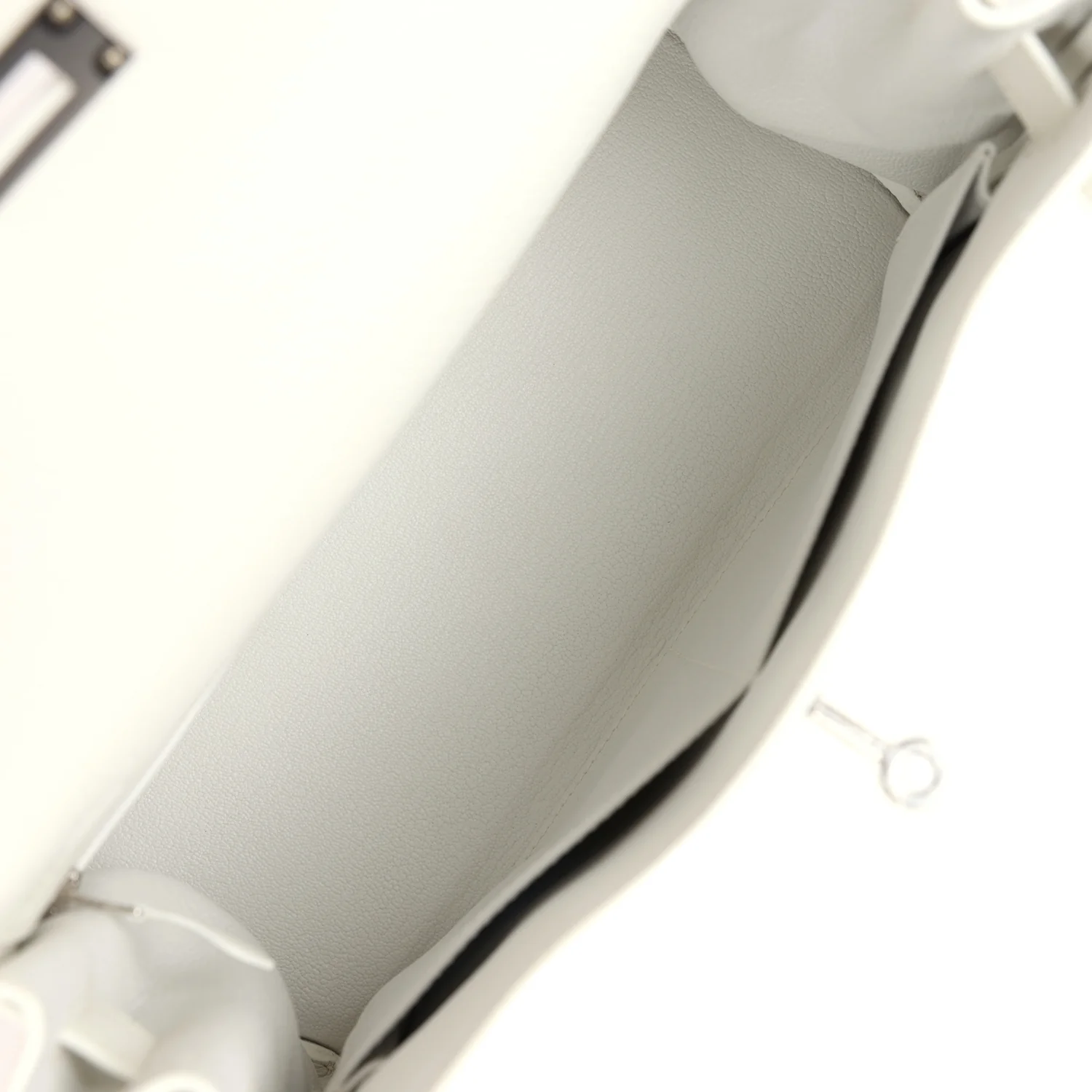 Replicate Hermes Kelly Retourne 28 White Clemence Palladium Hardware(1:1 replica)