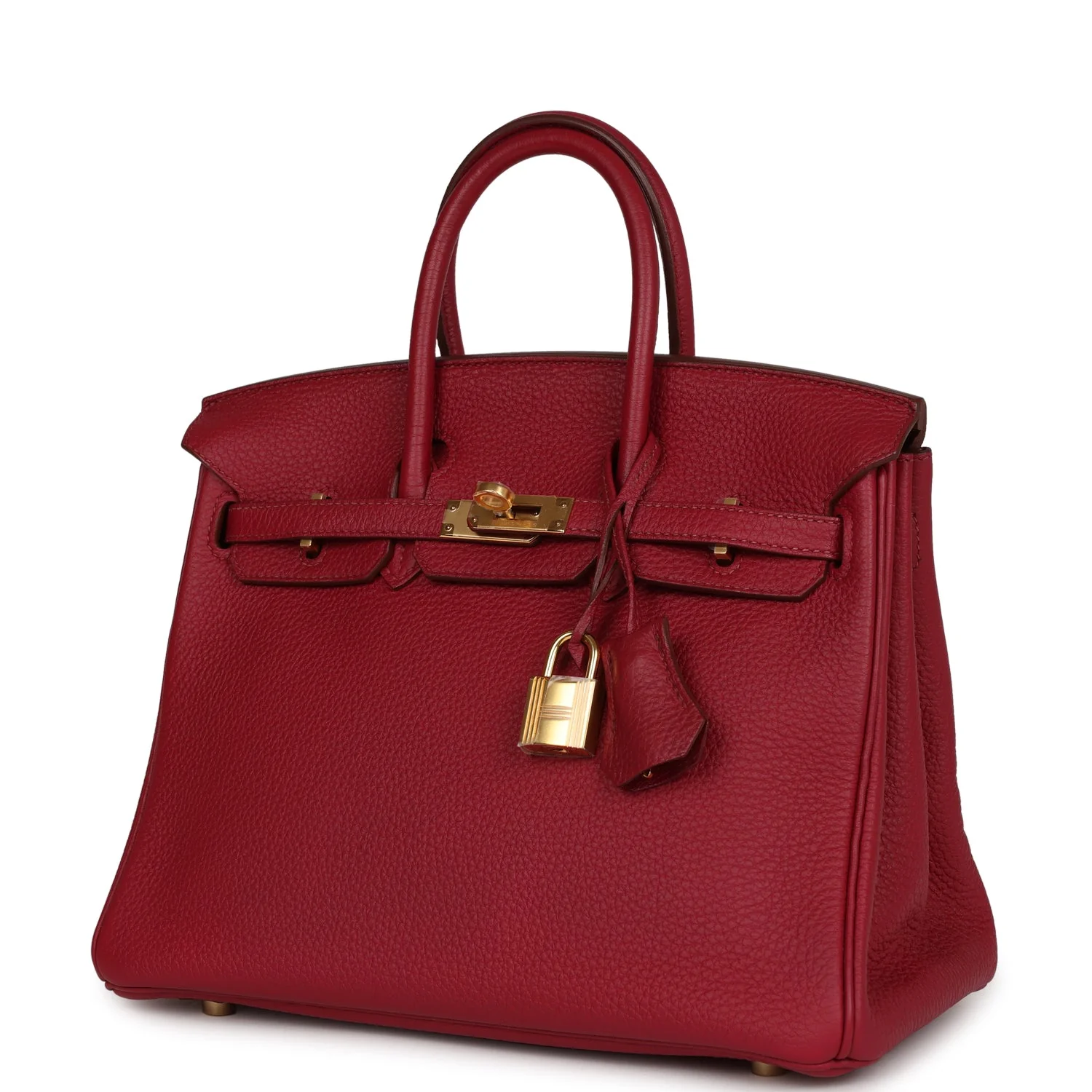 Replicate Hermes Birkin 25 Rubis Togo Gold Hardware(1:1 replica)