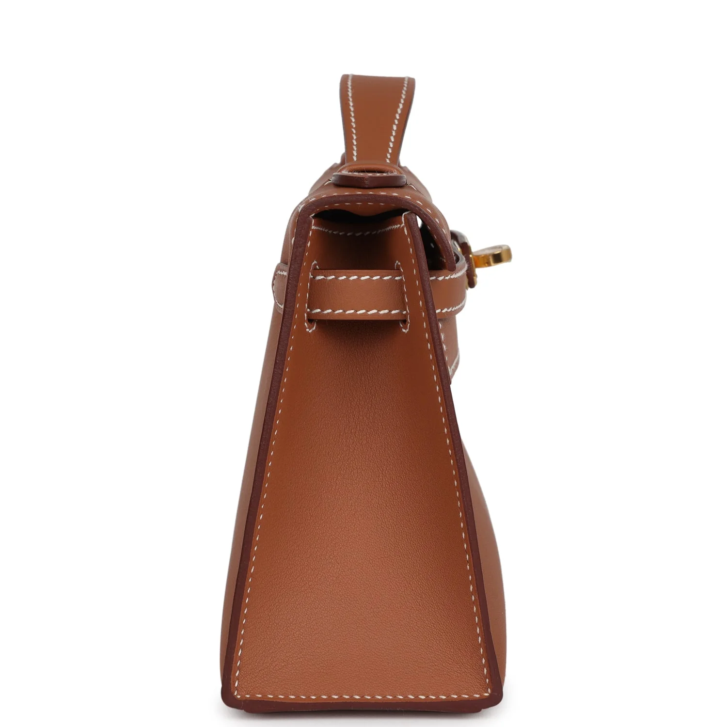 Replicate Hermes Kelly Pochette Gold Swift Gold Hardware(1:1 replica)