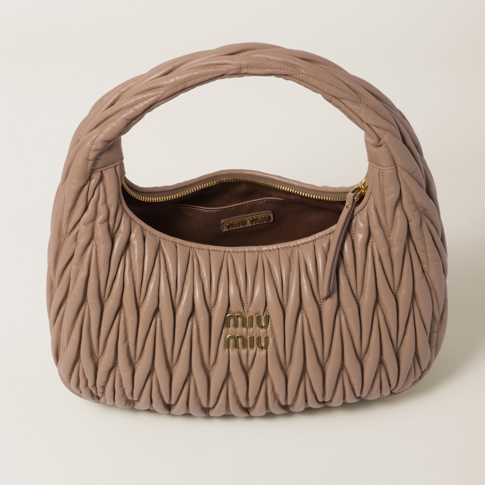 Replicate Large wander matelassé nappa leather hobo bag(1:1 replica)