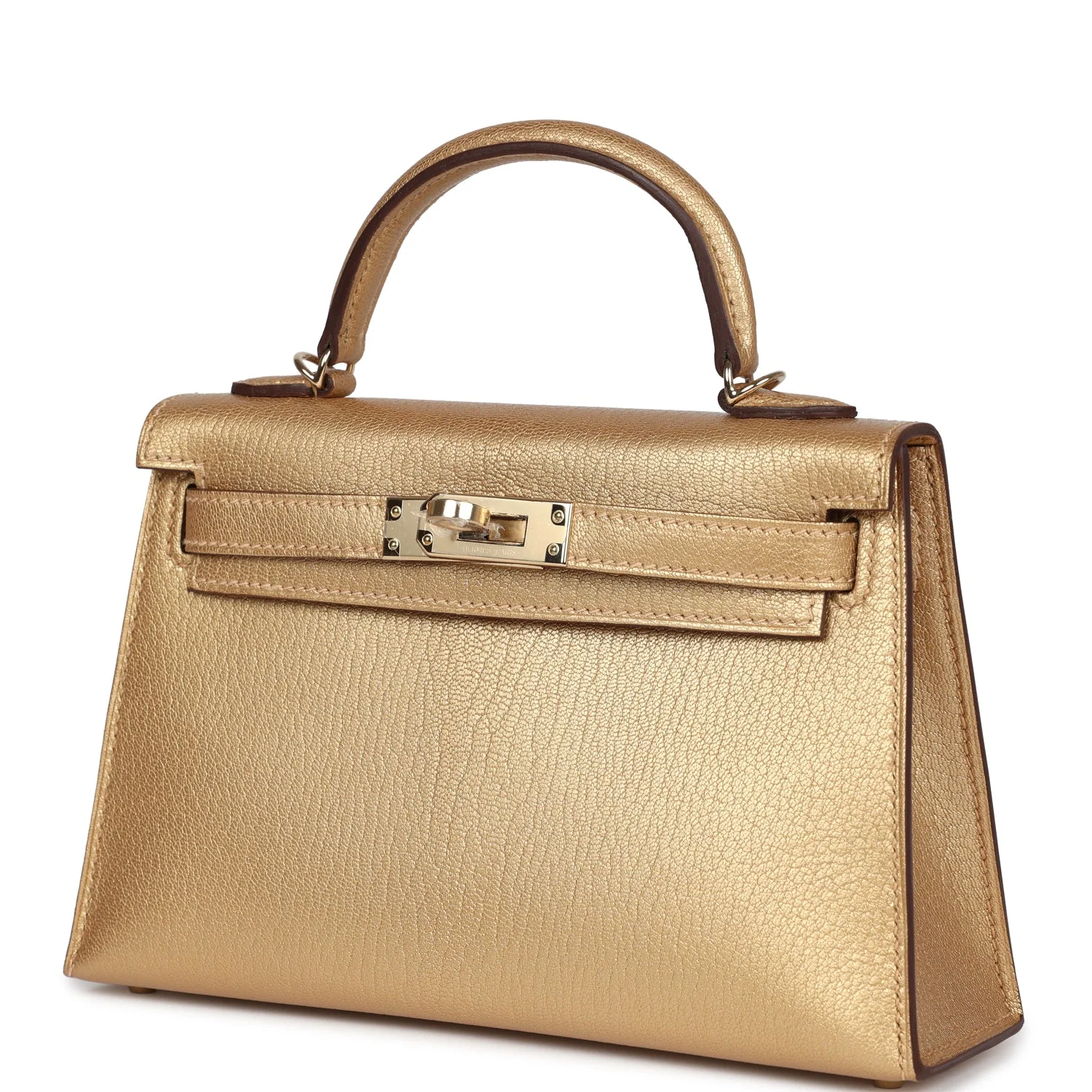 Replicate Hermes Kelly Sellier 20 Dore Chevre Chamkilight Permabrass Hardware(1:1 replica)