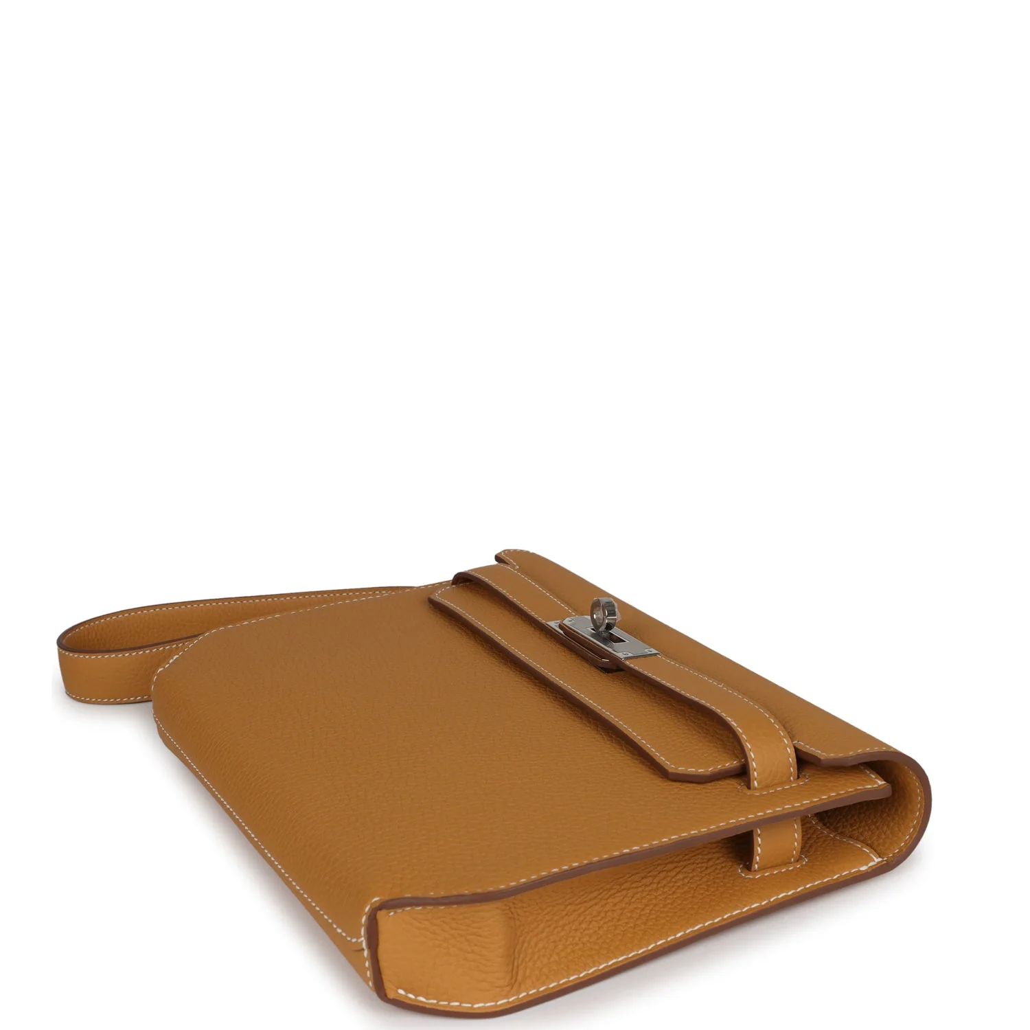 Replicate Hermes Kelly Depeches 25 Naturel Sable Togo Palladium Hardware(1:1 replica)