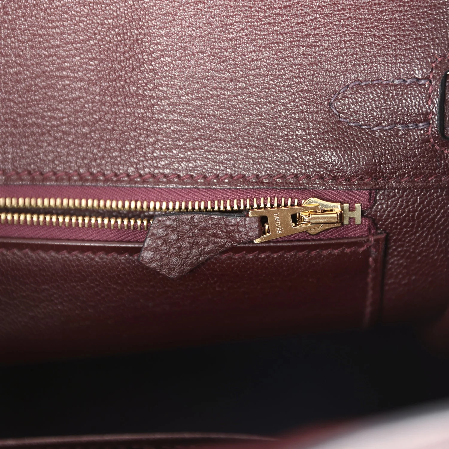 Replicate Hermes Birkin 25 Rouge Sellier Togo Gold Hardware(1:1 replica)
