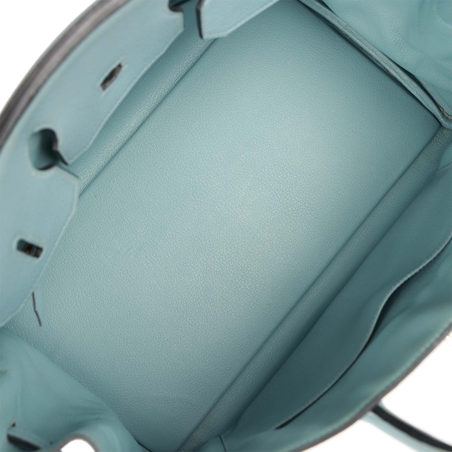 Replicate Hermes Birkin 35 Toile H and Ciel Clemence Palladium Hardware(1:1 replica)