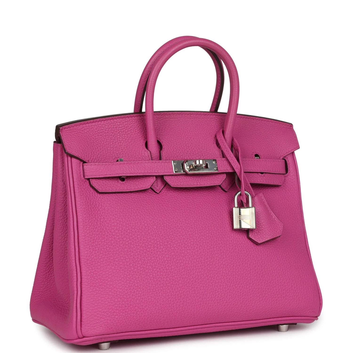 Replicate Hermes Birkin 25 Rose Pourpre Togo Palladium Hardware(1:1 replica)