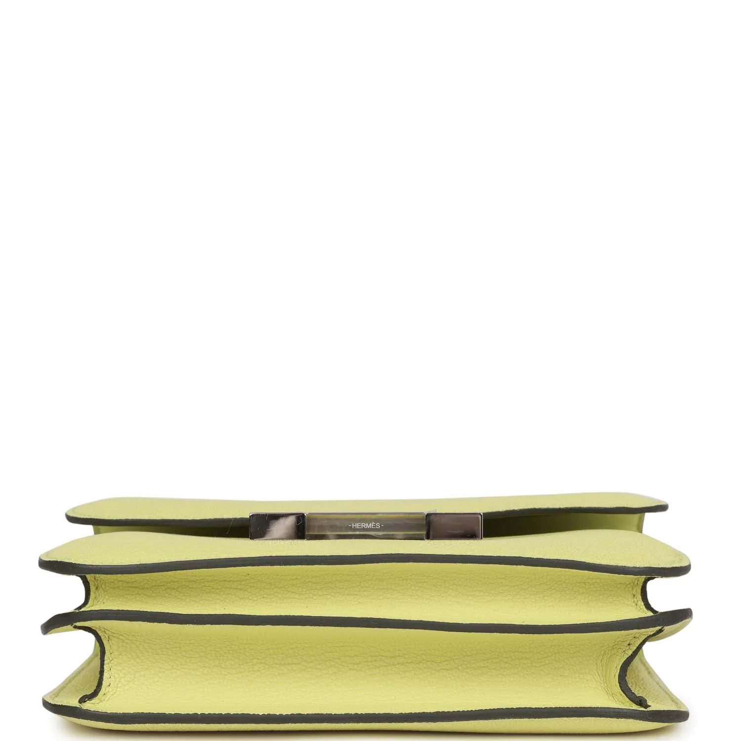 Replicate Hermes Constance 18 Jaune Bourgeon Chevre Palladium Hardware(1:1 replica)