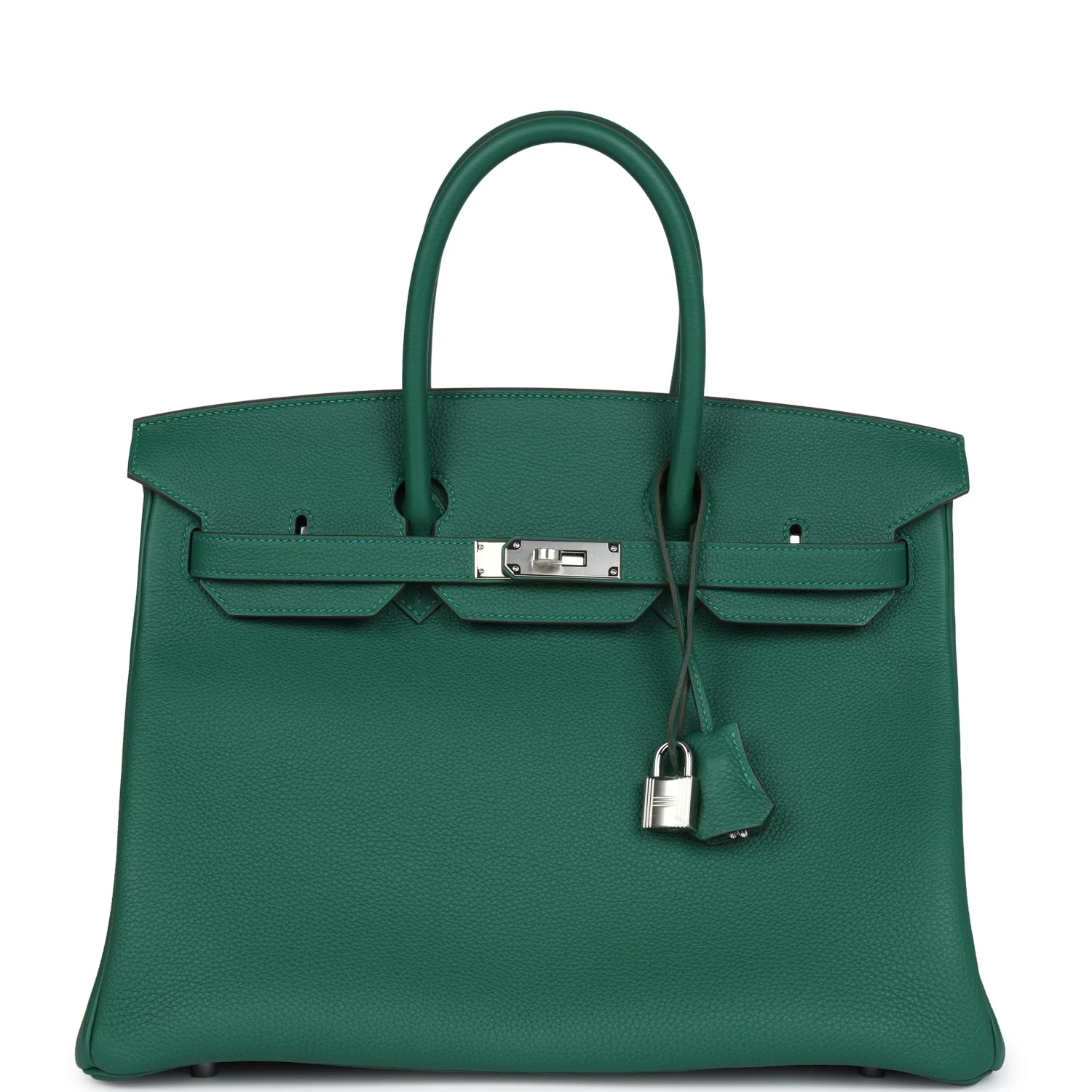 Replicate Hermes Birkin 35 Vert Moyen Togo Palladium Hardware(1:1 replica)
