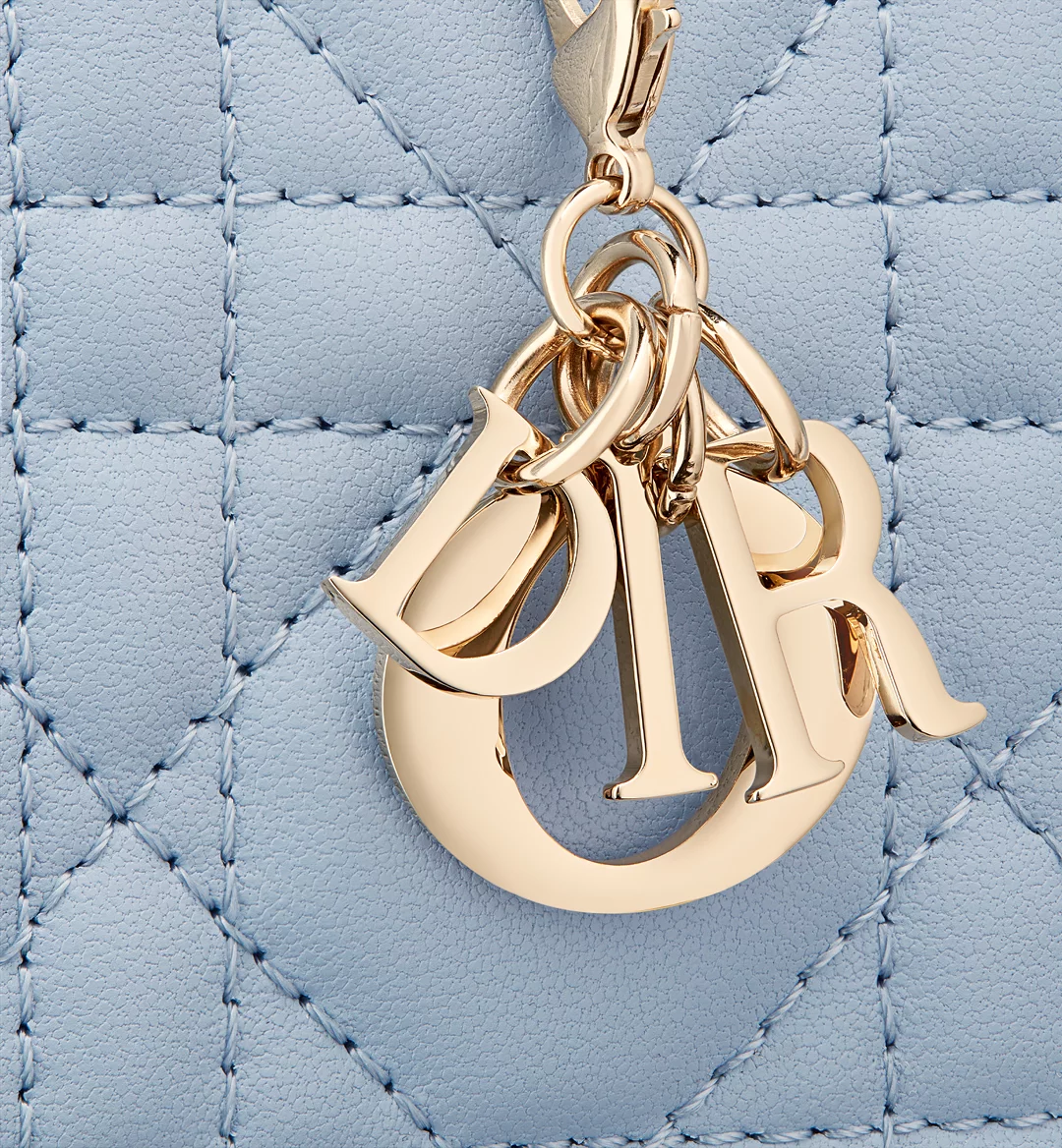 Replicate Mini Lady Dior Gardenia Wallet(1:1 replica)