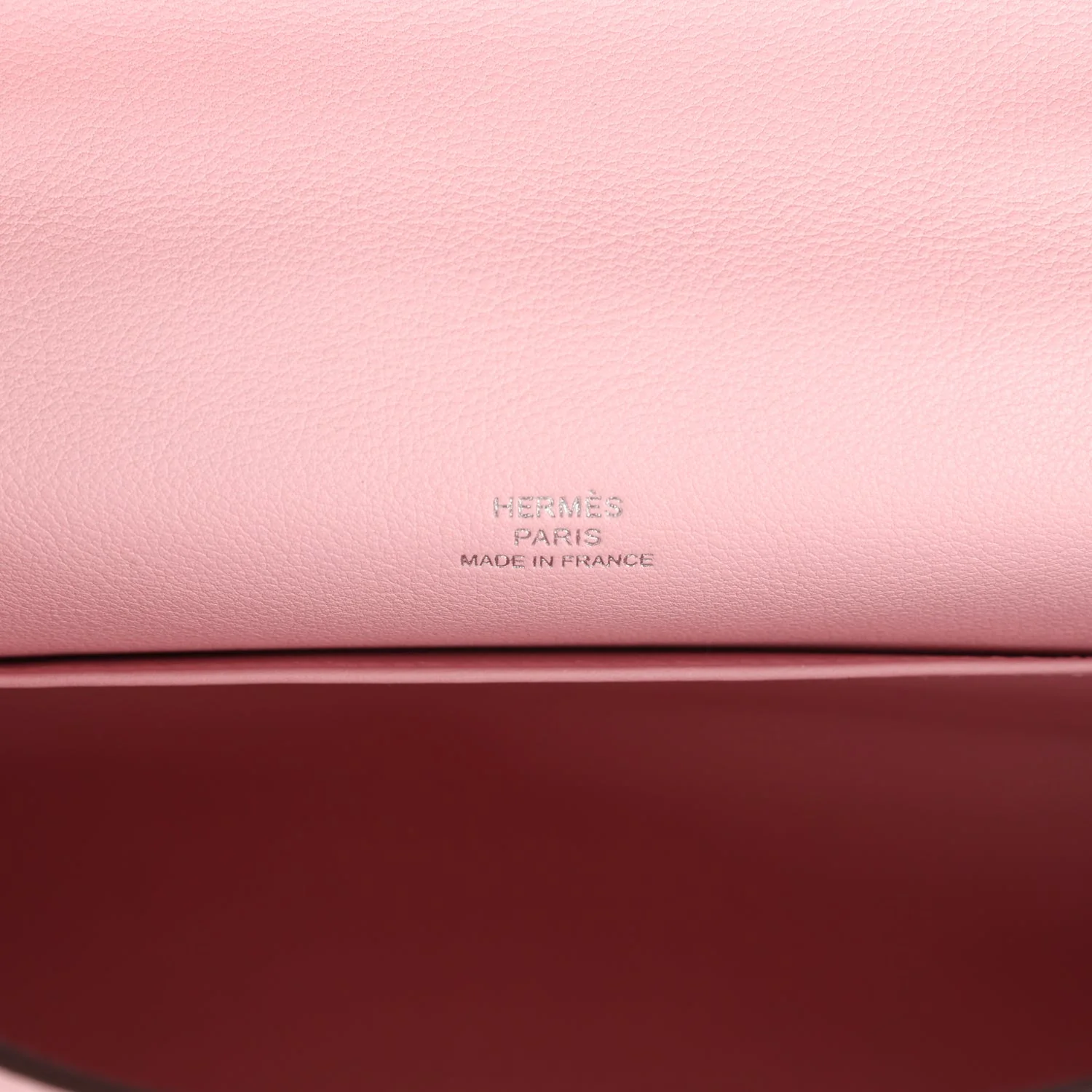 Replicate Hermes Kelly Pochette Rose Sakura Swift Palladium Hardware(1:1 replica)