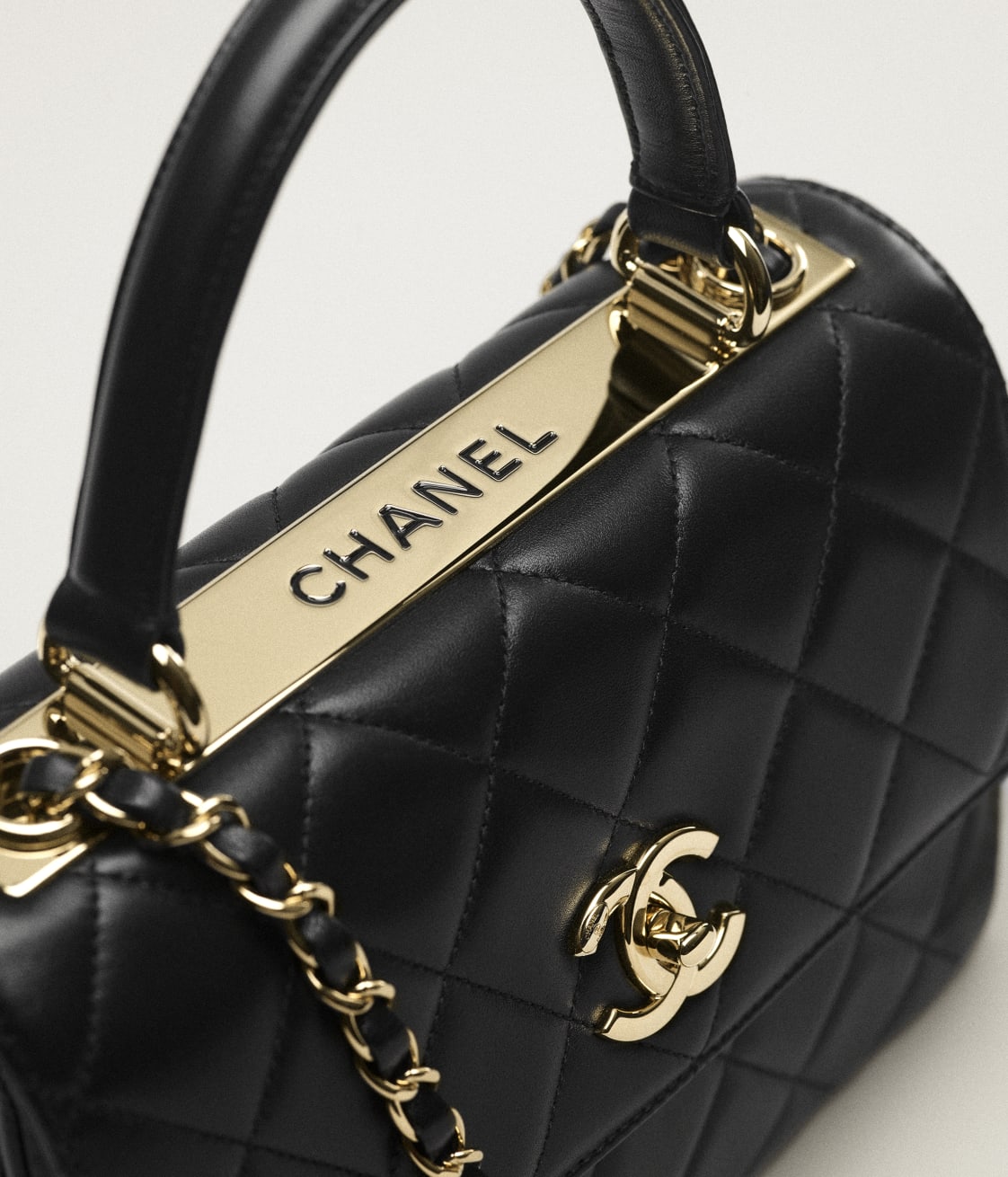 Replicate CHANEL FLAP BAG WITH TOP HANDLE(1:1 replica)