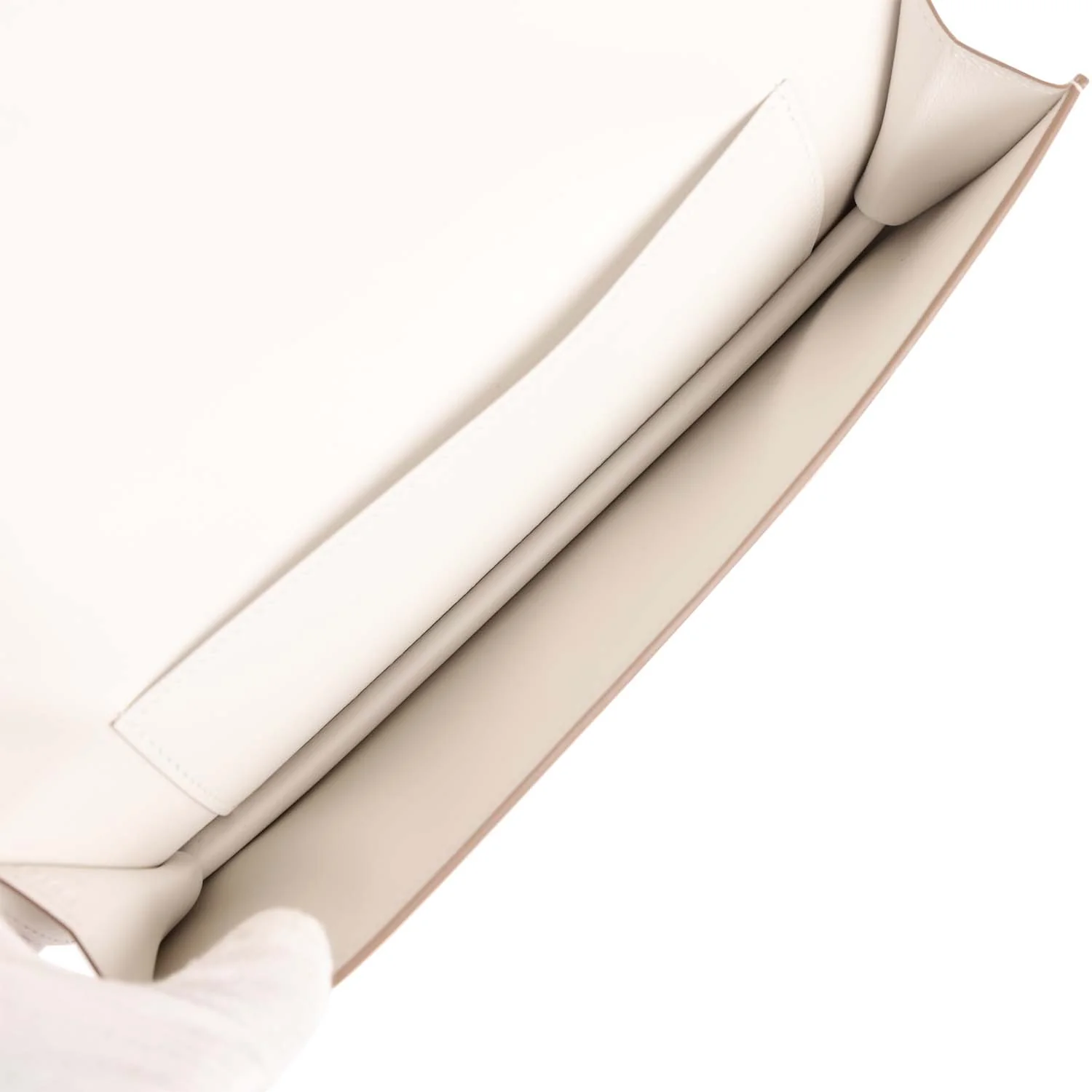 Replicate Hermes Shadow Kelly Cut Gris Pale Swift(1:1 replica)