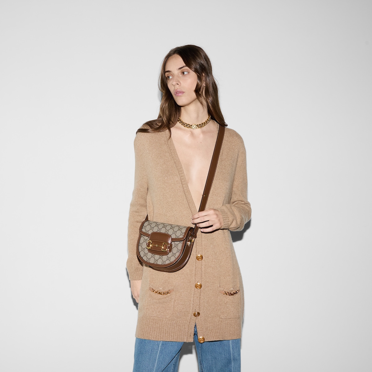 Replicate Gucci Horsebit 1955 Mini Rounded Bag(1:1 replica)