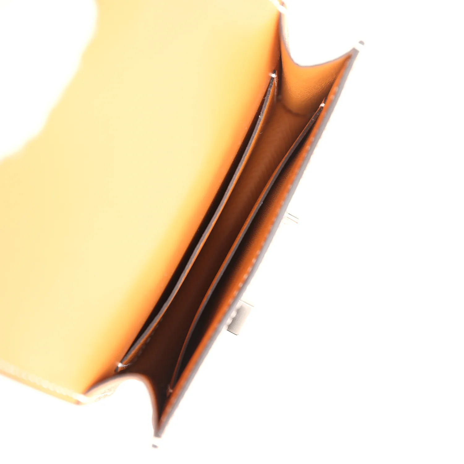 Replicate Hermes Constance Slim Wallet Toffee Epsom Palladium Hardware(1:1 replica)