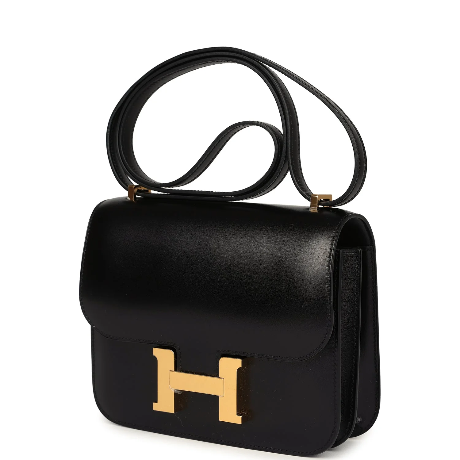 Replicate Hermes Constance 18 Black Box Gold Hardware(1:1 replica)